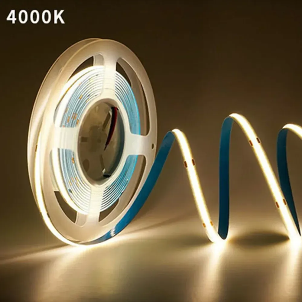 Bande lumineuse LED COB 220 V flexible, 240 LED/m, IRC 90, blanc chaud naturel 8