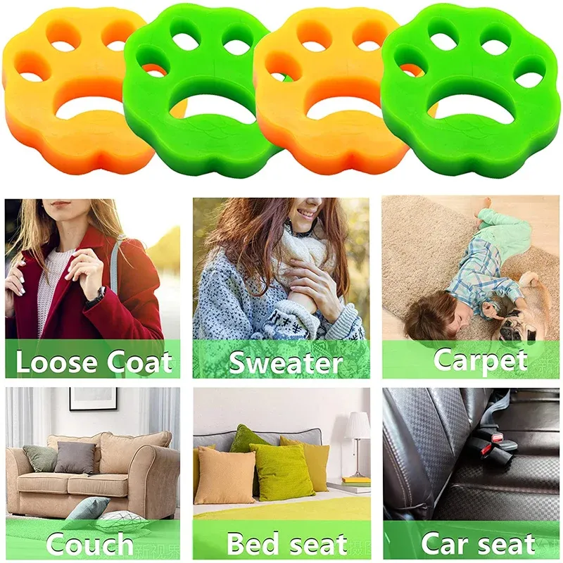 Brosse anti-peluches réutilisable pour poils d'animaux