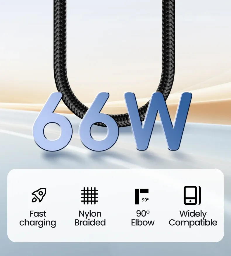 Détail du design du câble USB-C