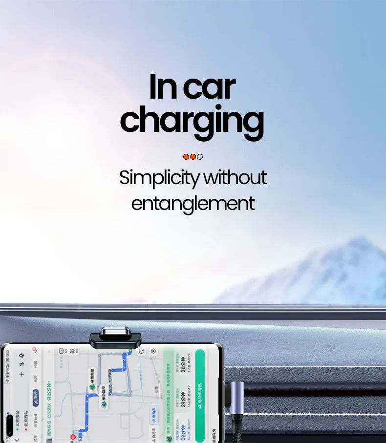 Câble USB-C enroulé et rangé
