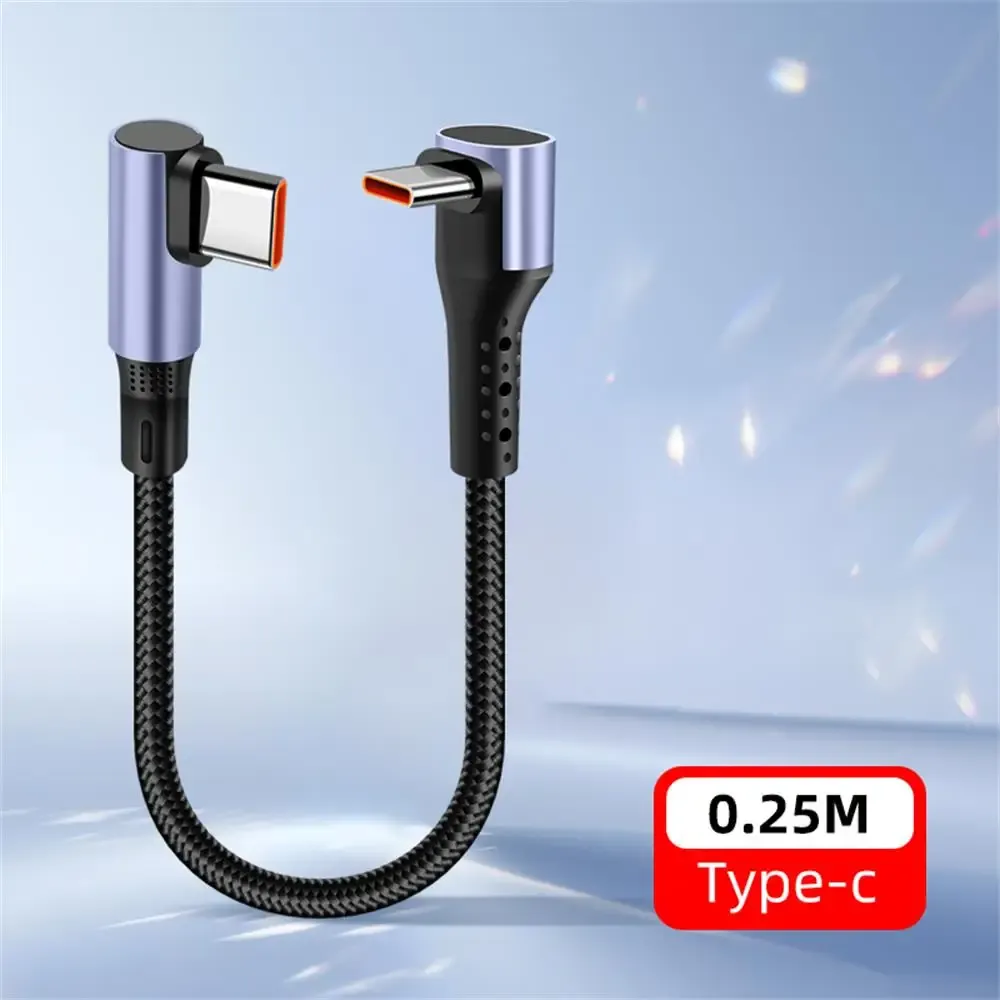 Câble de charge rapide 66W USB-A / USB-C vers USB-C, 0,15 m / 0,25 m / 0,5 m, court, compatible iPhone 16, iPhone 15 Pro et Samsung 7