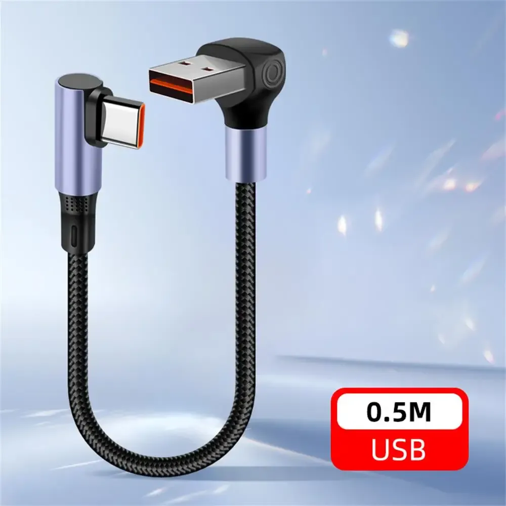 Câble de charge rapide 66W USB-A / USB-C vers USB-C, 0,15 m / 0,25 m / 0,5 m, court, compatible iPhone 16, iPhone 15 Pro et Samsung 12