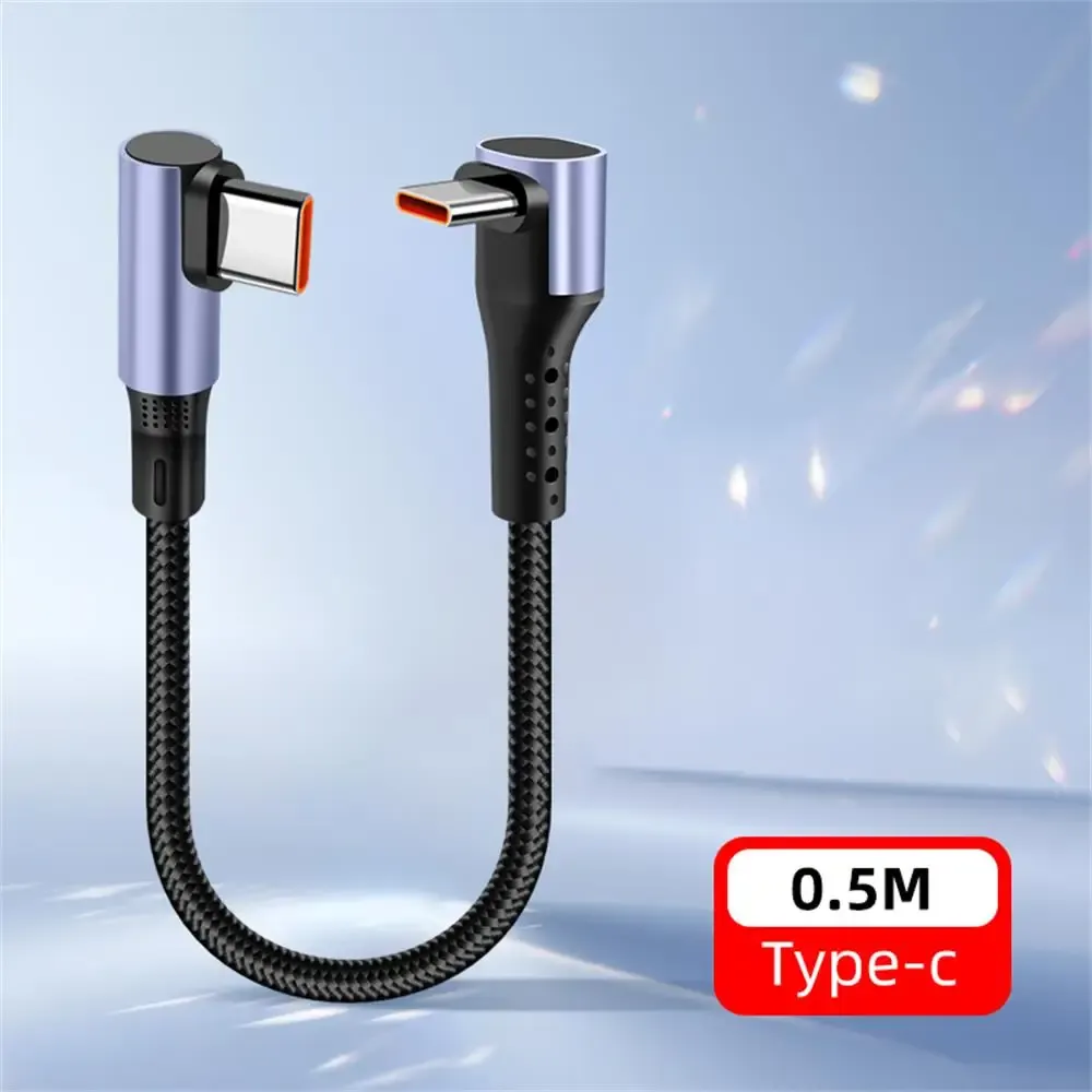 Câble de charge rapide 66W USB-A / USB-C vers USB-C, 0,15 m / 0,25 m / 0,5 m, court, compatible iPhone 16, iPhone 15 Pro et Samsung 11