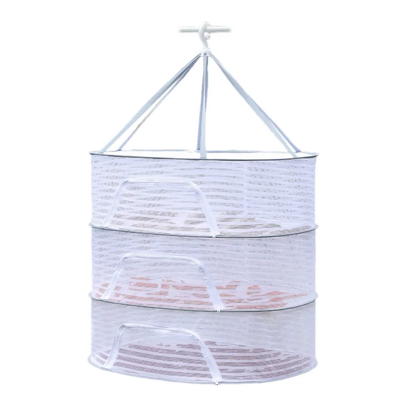 Séchoir pliable à étages, détail des niveaux