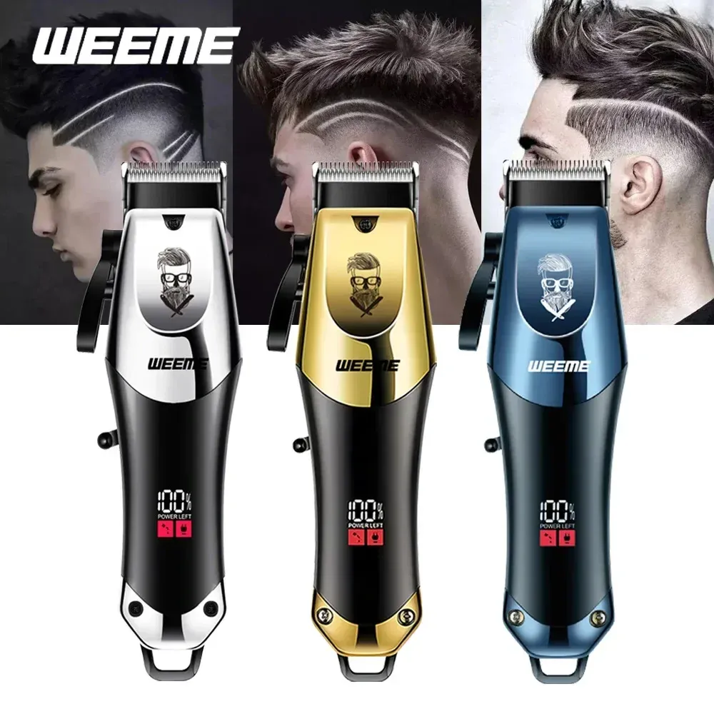 Tondeuse à cheveux électrique vintage sans fil, rasoir de barbier à recharge rapide USB, pour coiffeur 3