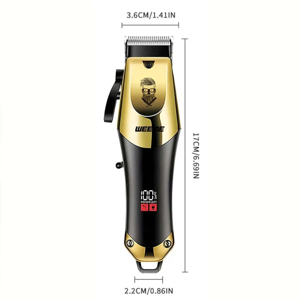 Tondeuse à cheveux électrique vintage sans fil, rasoir de barbier à recharge rapide USB, pour coiffeur 6