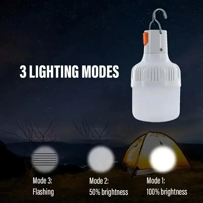 Lampes d'urgence LED rechargeables et portables pour intérieur et extérieur, lot de 1 à 4, avec batterie intégrée 2