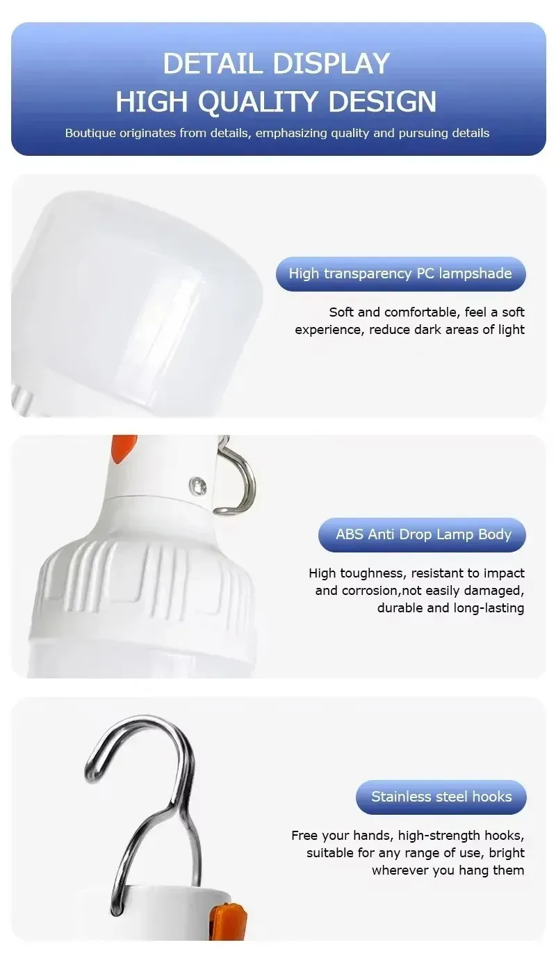 Lampe LED pour tente de camping