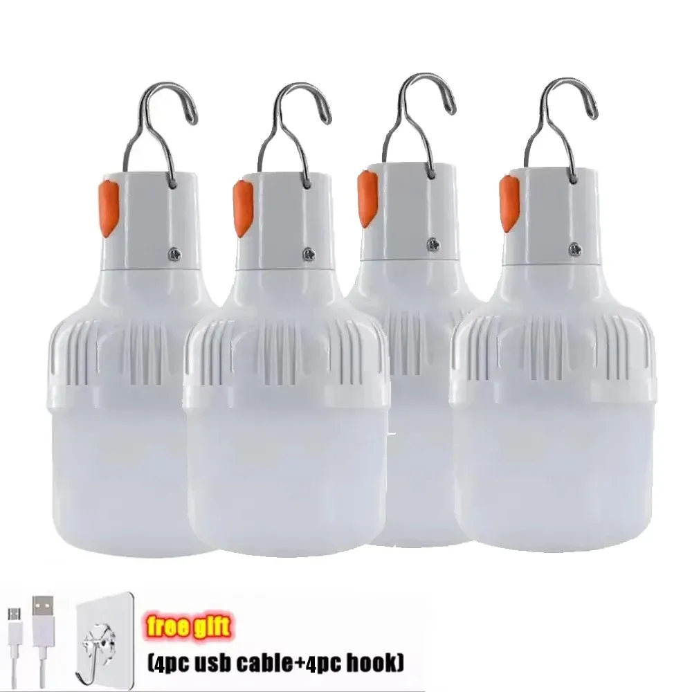 Lampes d'urgence LED rechargeables et portables pour intérieur et extérieur, lot de 1 à 4, avec batterie intégrée 9