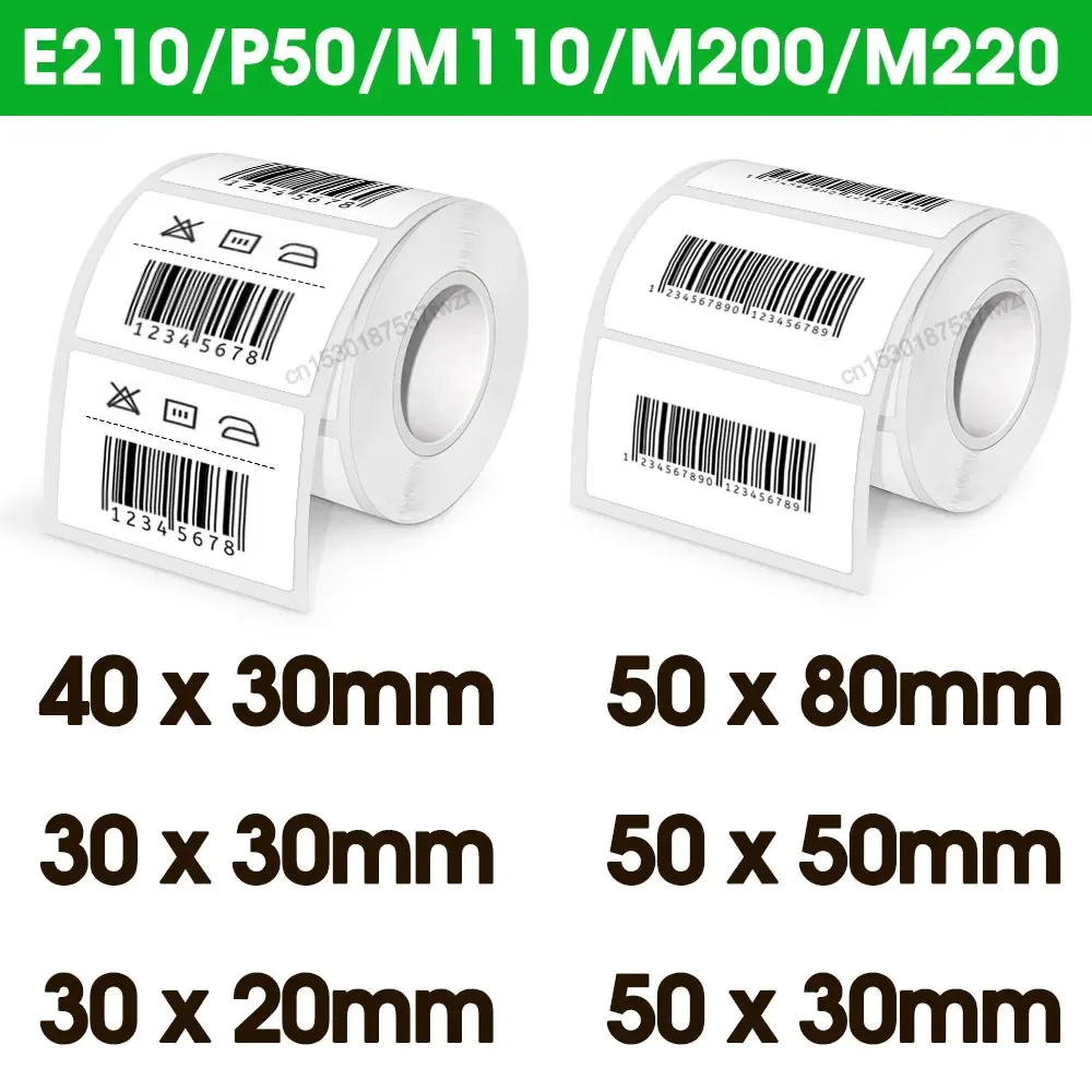 Marquelife – Étiquettes autocollantes en papier thermique P50, format mixte, compatibles imprimantes M110, M220 et M200, 50 x 80 mm, 50 x 30 mm, 40 x 30 mm