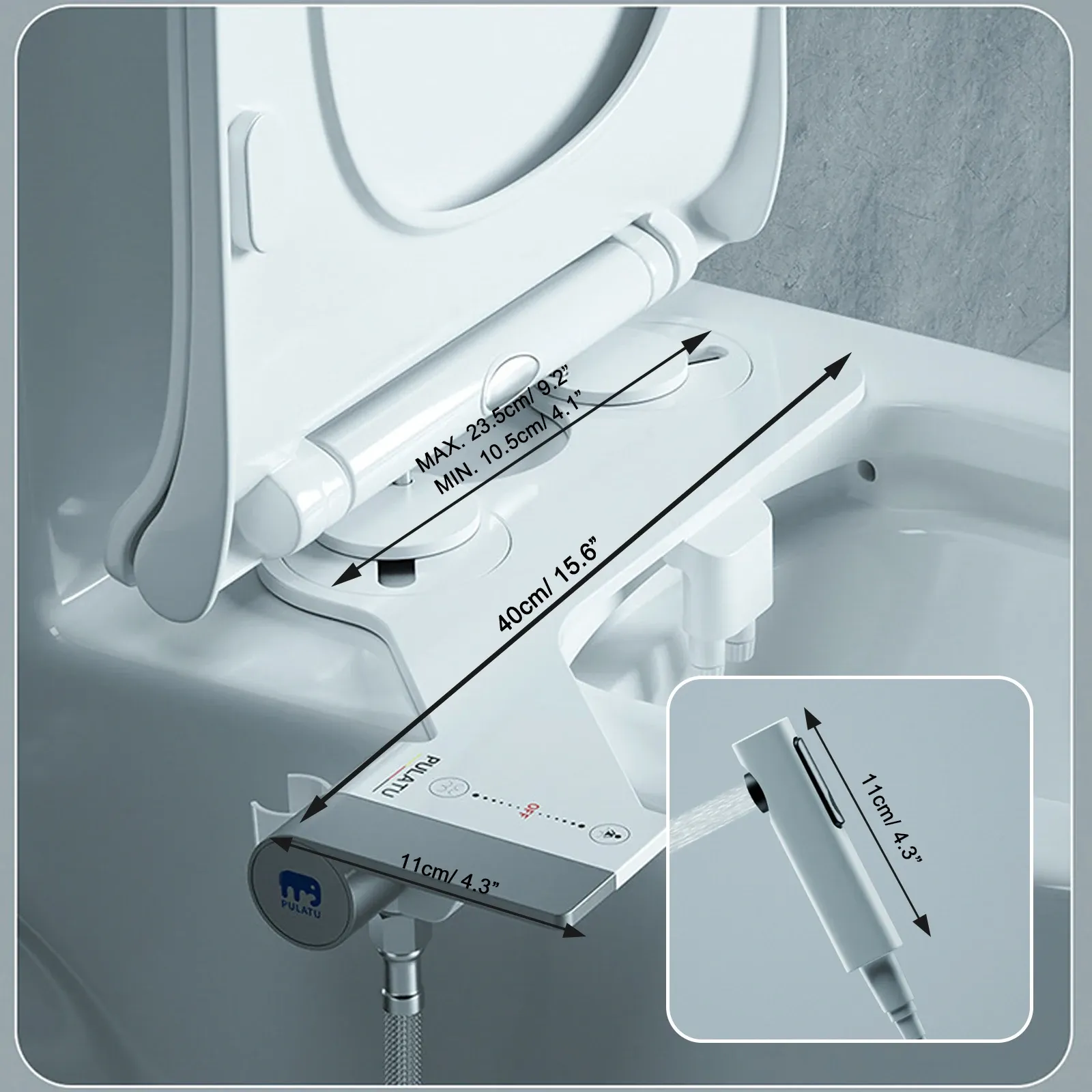 Bidet portable pour femmes, vue d'ensemble