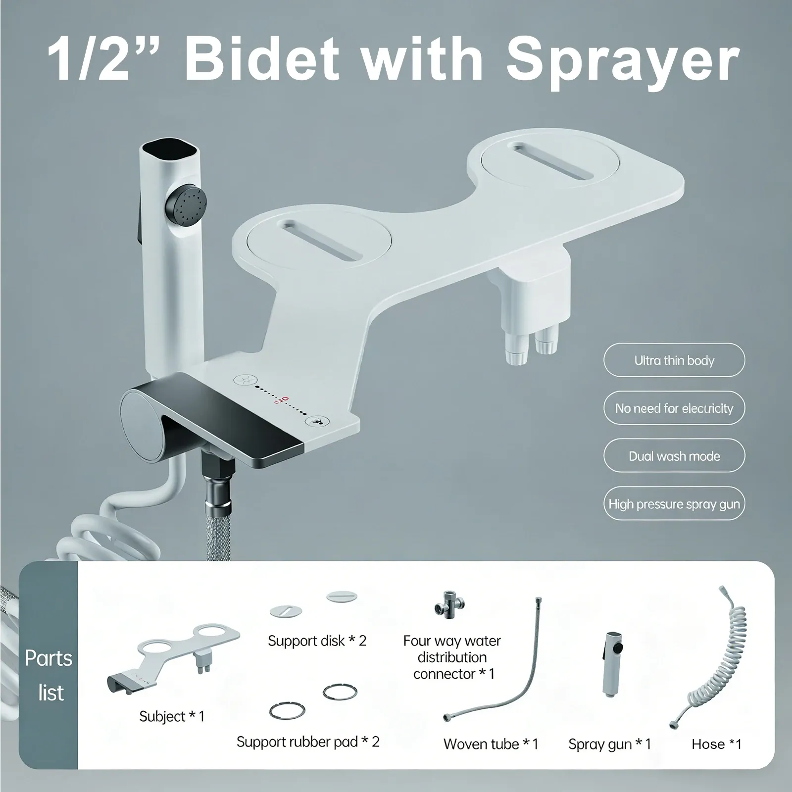 Bidet portable pour femme avec pulvérisateur manuel autonettoyant 12