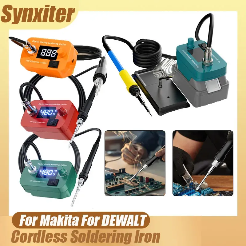 Fer à souder sans fil 18V compatible Makita, DeWalt, Milwaukee et Bosch, kit de soudage électronique pour réparation