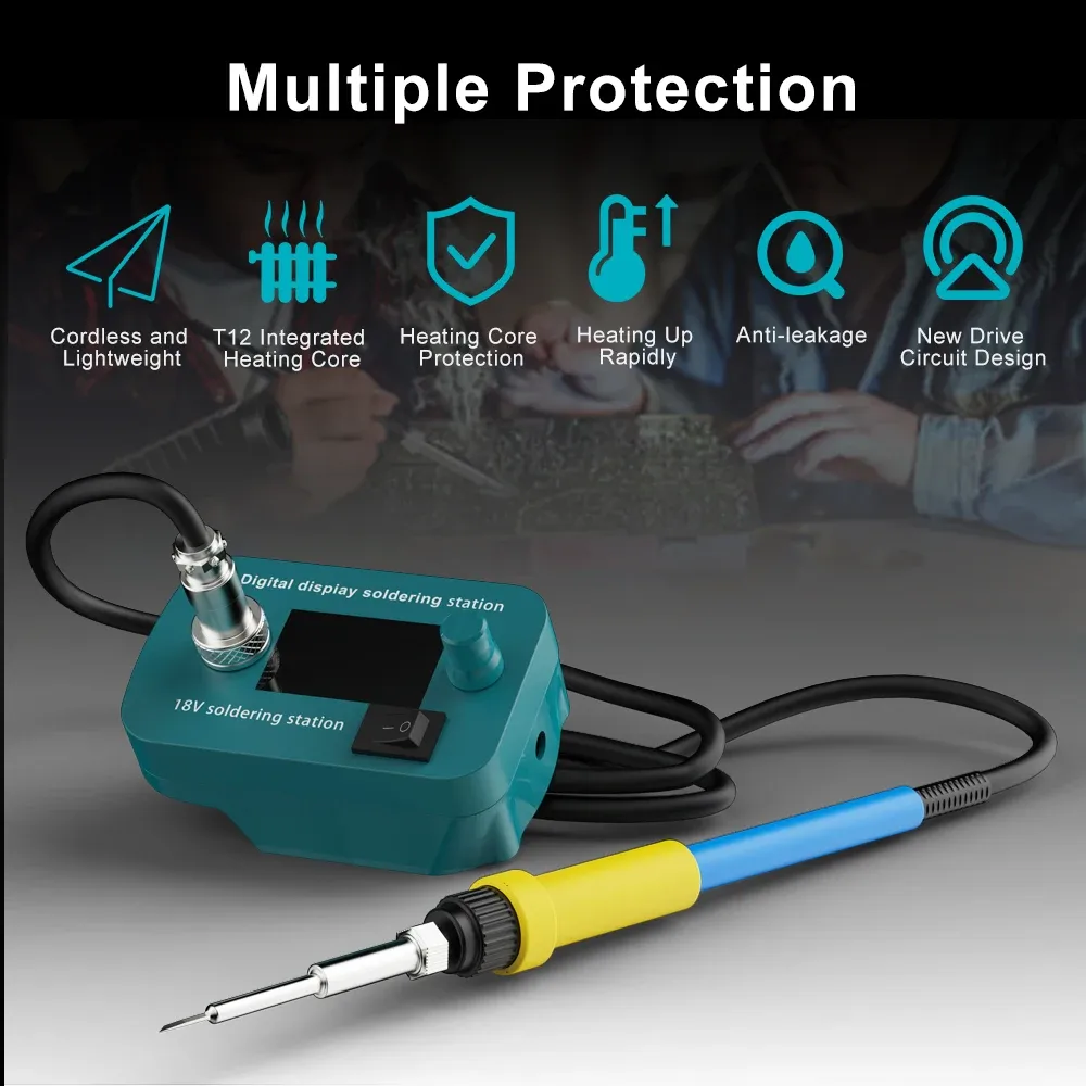Fer à souder sans fil 18V compatible Makita, DeWalt, Milwaukee et Bosch, kit de soudage électronique pour réparation 2