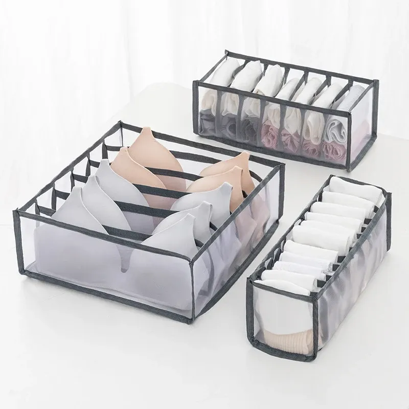 Organisateur de tiroirs pour sous-vêtements et chaussettes, boîte de rangement pour armoire 8