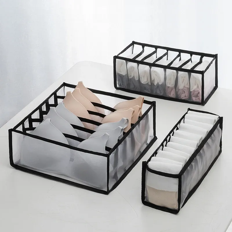 Organisateur de tiroirs pour sous-vêtements et chaussettes, boîte de rangement pour armoire 7