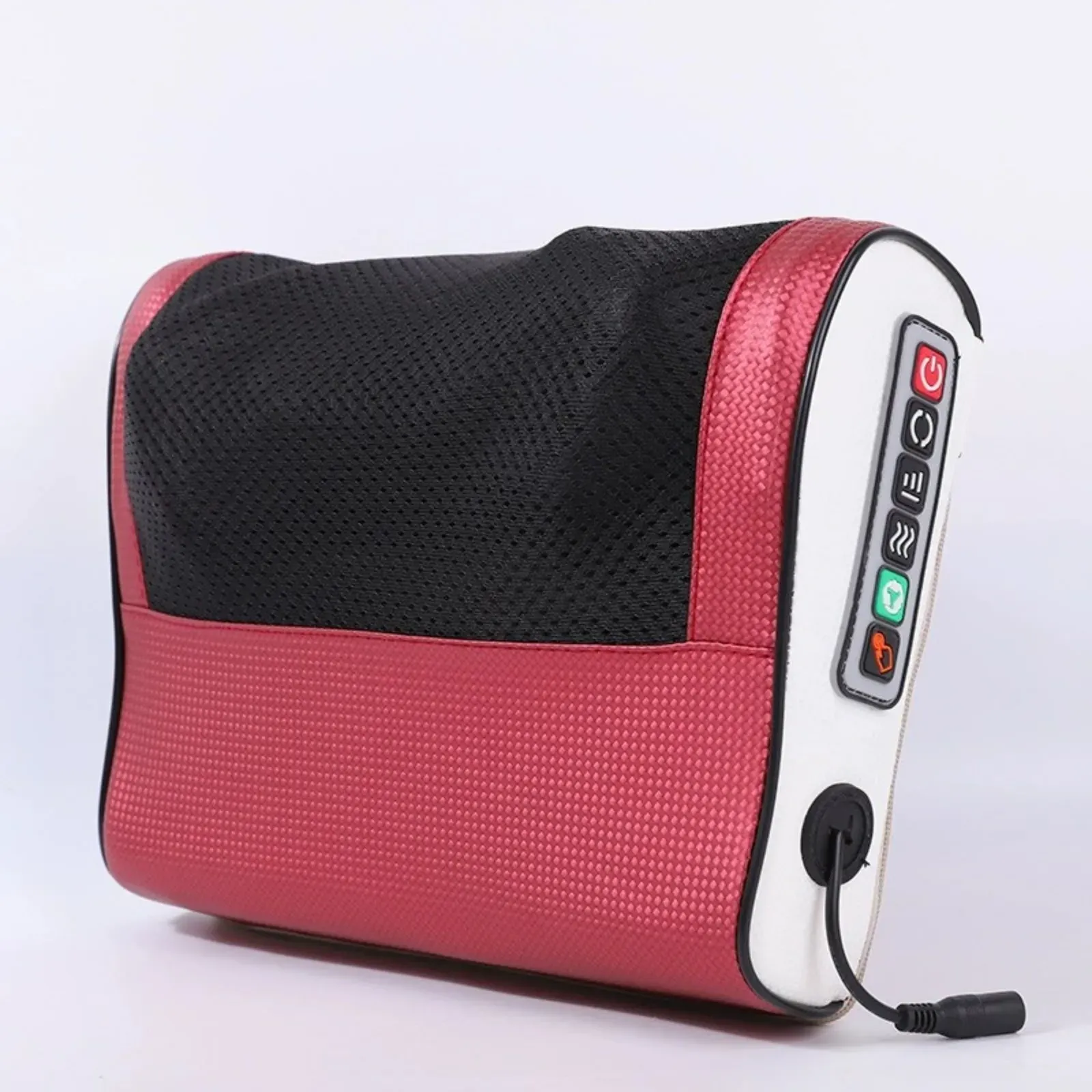 Oreiller de massage multifonctionnel pour le cou avec compresse chaude réglable, outil de pétrissage pour le cou et les épaules, relaxation lombaire à domicile 8