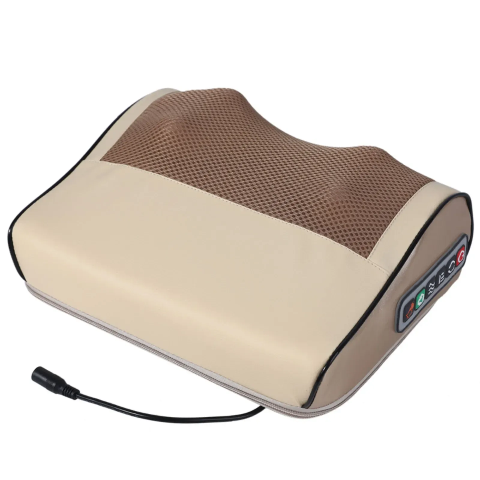 Oreiller de massage multifonctionnel pour le cou avec compresse chaude réglable, outil de pétrissage pour le cou et les épaules, relaxation lombaire à domicile 9