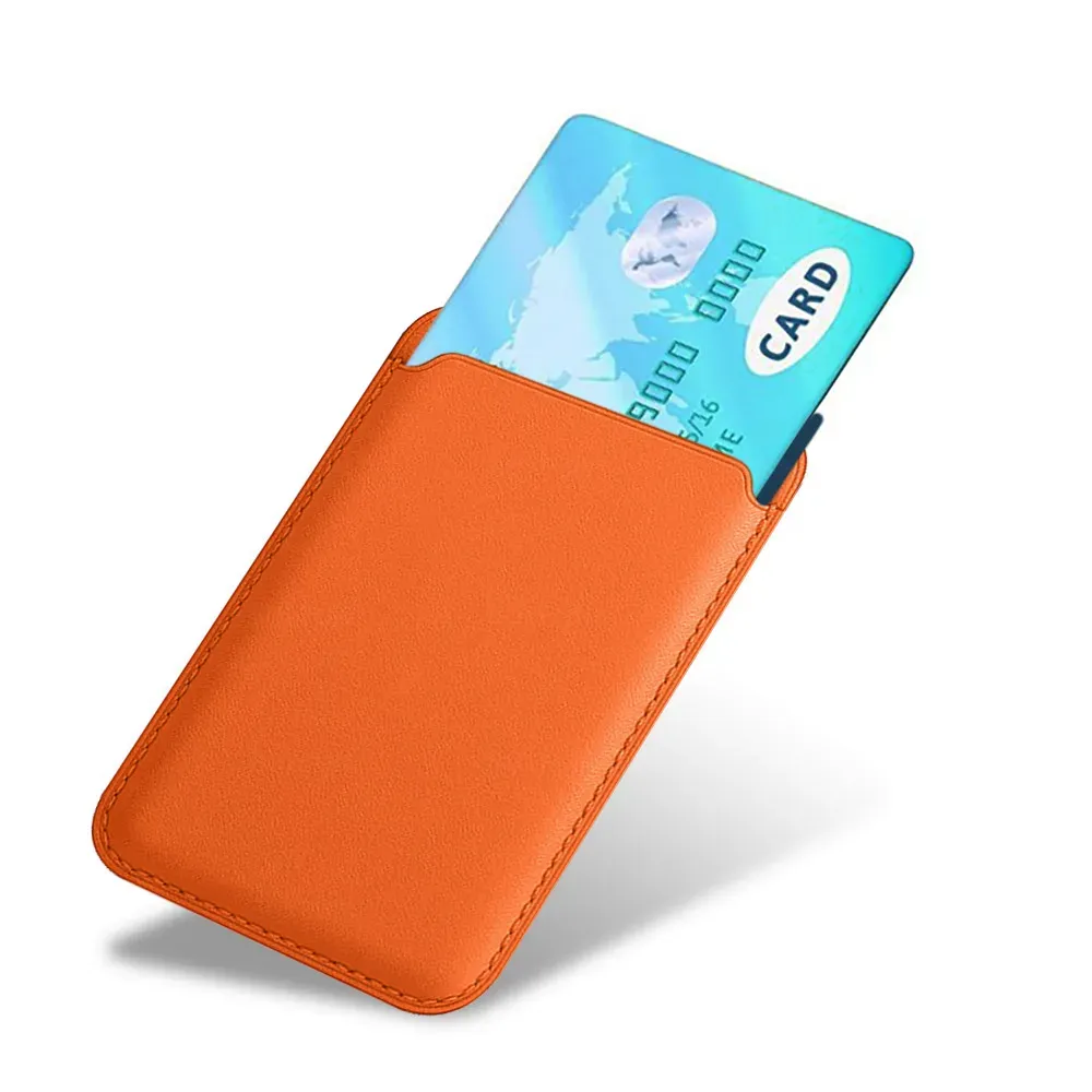 Étui portefeuille en cuir magnétique
