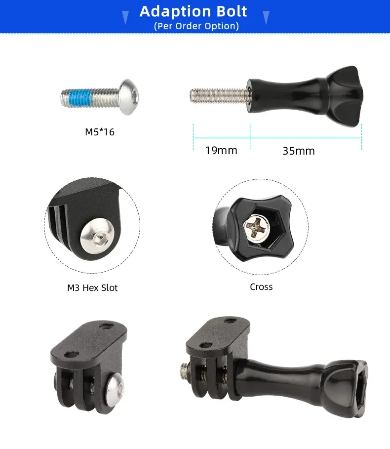 Adaptateur de montage installé sur un guidon de vélo