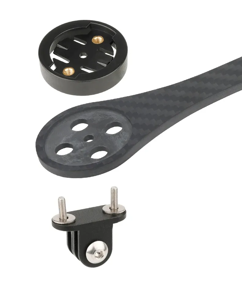 Montage de compteur vélo sur adaptateur aluminium