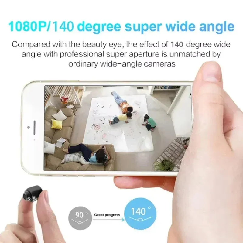 Mini caméra X5 sans fil 1080P, caméra de surveillance et de sécurité vidéo, vision nocturne, détection de mouvement, caméscope, moniteur pour maison intelligente 3