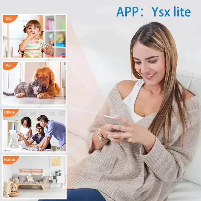 Mini caméra X5 sans fil 1080P, caméra de surveillance et de sécurité vidéo, vision nocturne, détection de mouvement, caméscope, moniteur pour maison intelligente 6