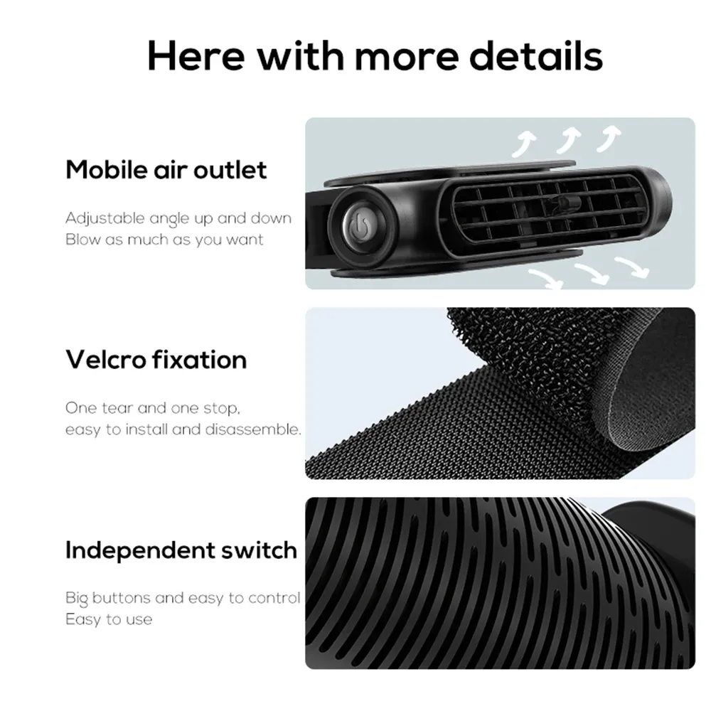 Ventilateur de refroidissement pour siège de voiture, vue détaillée 4
