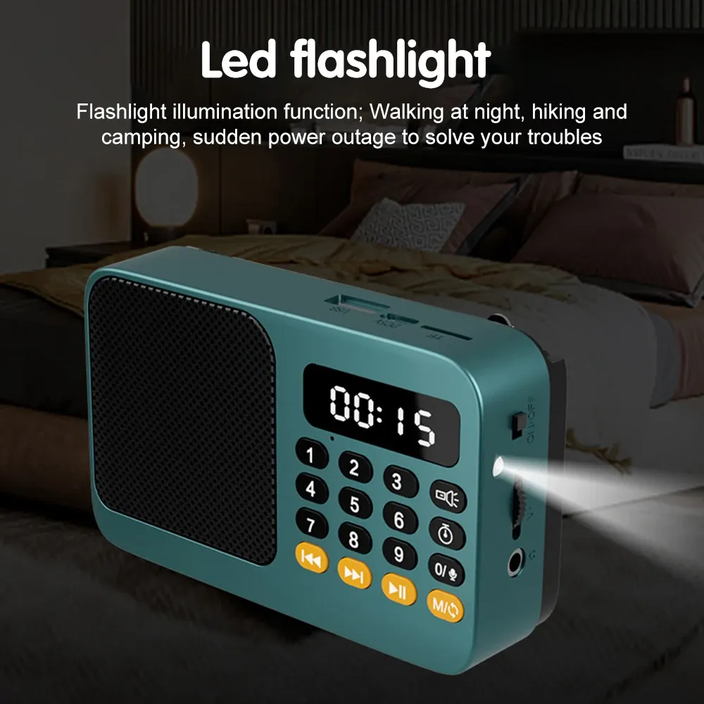Radio FM portable en utilisation