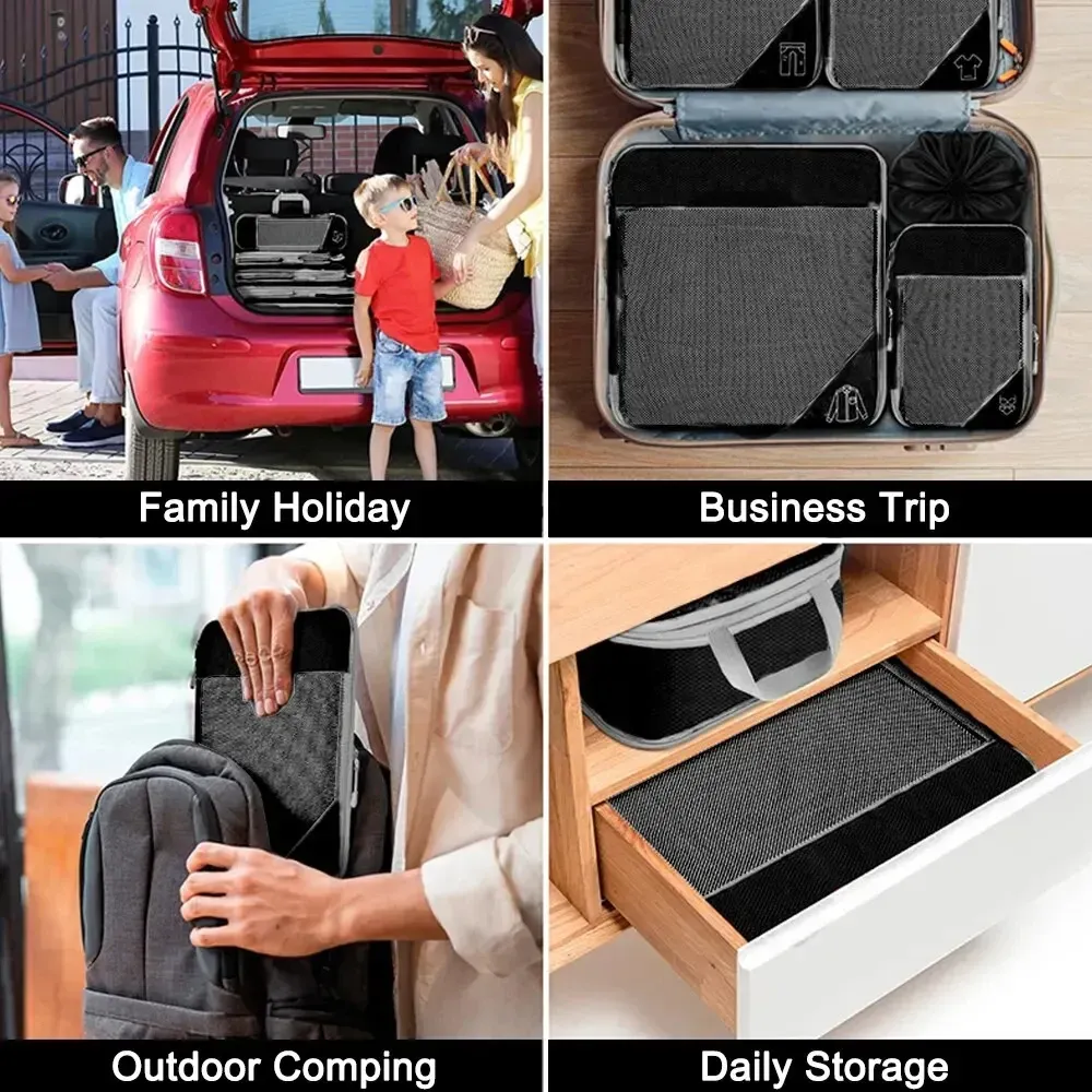 Organisateurs de bagages compressibles, détail 2