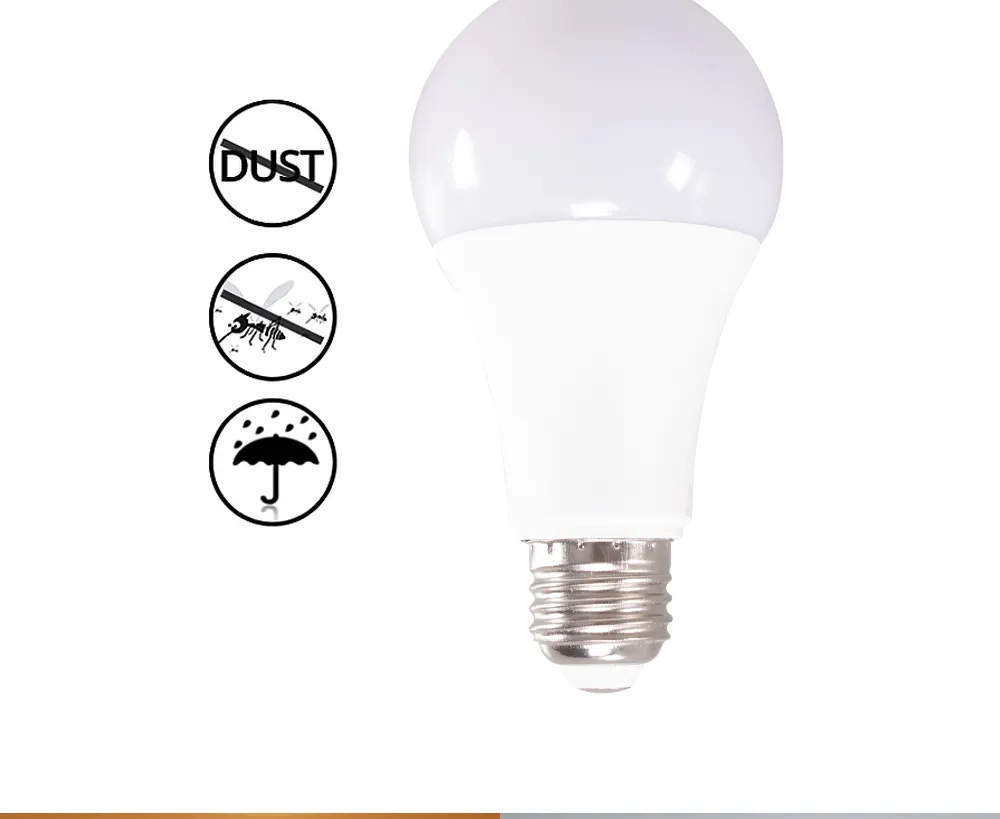 Ampoule LED dans un jardin