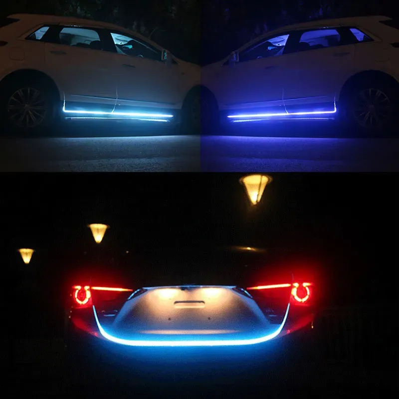 Feux de jour LED RXZ à balayage pour capot, avec séquence de démarrage, éclairage décoratif 12 V 6