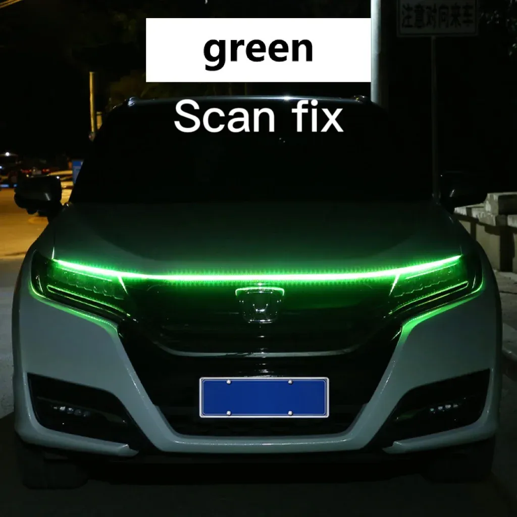 Feux de jour LED RXZ à balayage pour capot, avec séquence de démarrage, éclairage décoratif 12 V 10