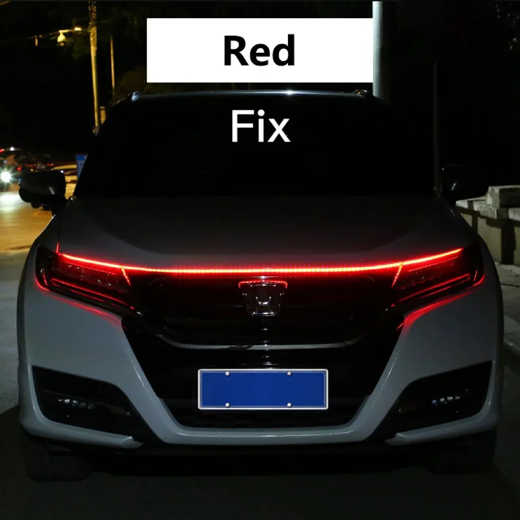 Feux de jour LED RXZ à balayage pour capot, avec séquence de démarrage, éclairage décoratif 12 V 14