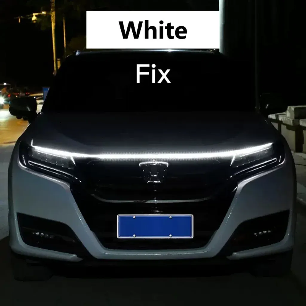Feux de jour LED RXZ à balayage pour capot, avec séquence de démarrage, éclairage décoratif 12 V 7