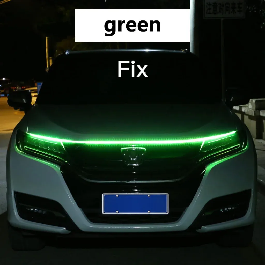 Feux de jour LED RXZ à balayage pour capot, avec séquence de démarrage, éclairage décoratif 12 V 9