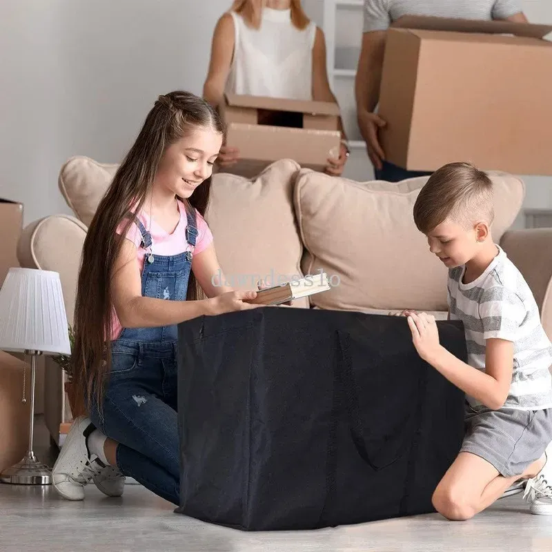 Sac de rangement mobile imperméable extra large, pliable, grande capacité pour linge et couette 3
