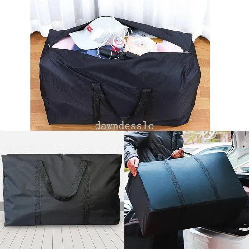 Sac de rangement mobile imperméable extra large, pliable, grande capacité pour linge et couette 4