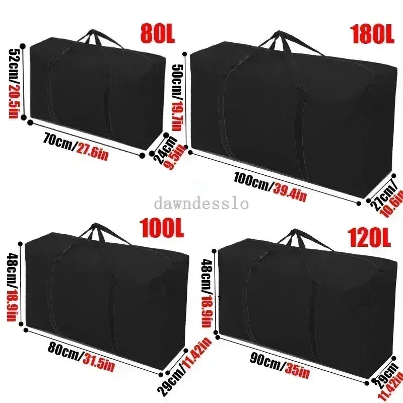 Sac de rangement mobile imperméable extra large, pliable, grande capacité pour linge et couette 6