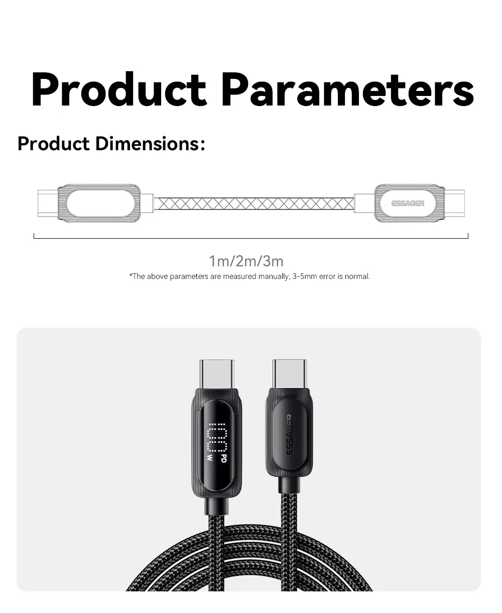 Câble USB-C Essager, en situation