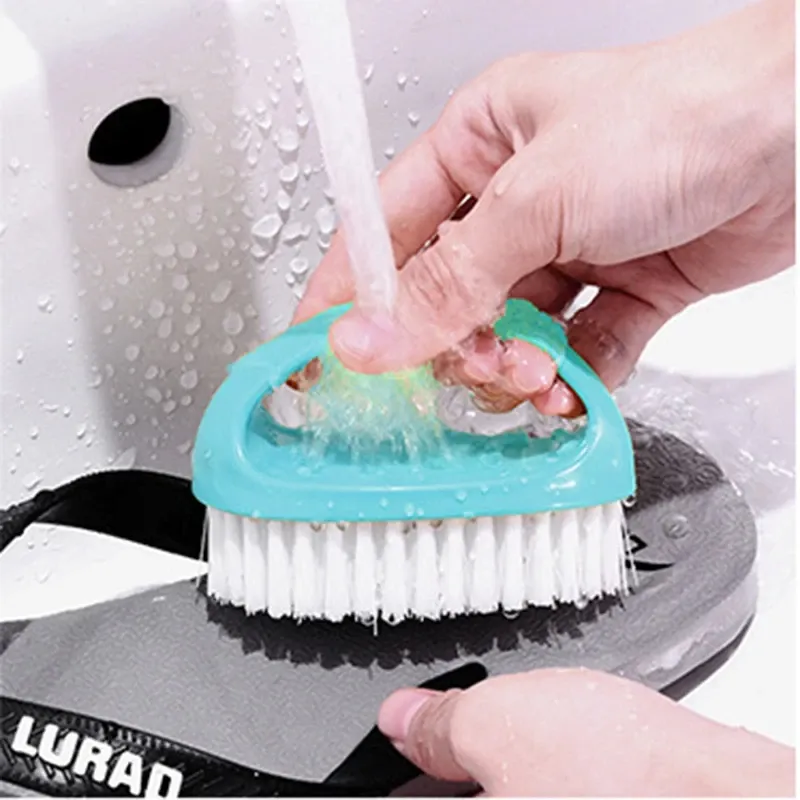 Brosse de nettoyage polyvalente colorée à manche ergonomique et poils anti-rayures – Idéale pour la salle de bain, la cuisine, le carrelage et le sol 6
