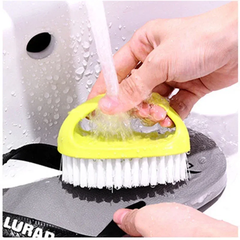 Brosse de nettoyage polyvalente colorée à manche ergonomique et poils anti-rayures – Idéale pour la salle de bain, la cuisine, le carrelage et le sol 7