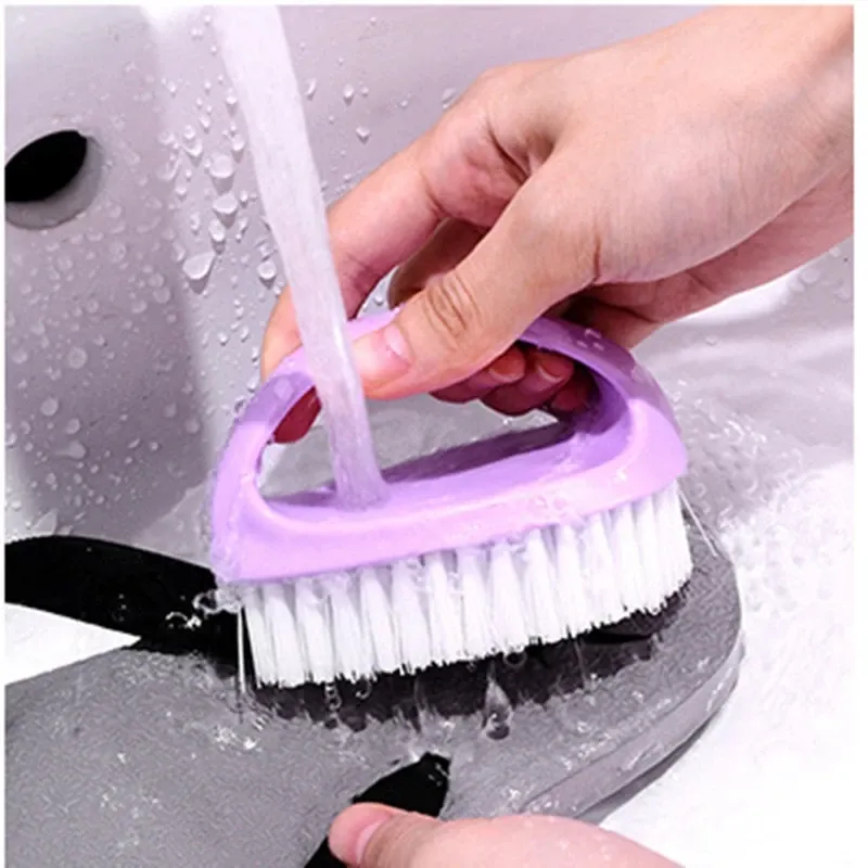 Brosse de nettoyage polyvalente colorée à manche ergonomique et poils anti-rayures – Idéale pour la salle de bain, la cuisine, le carrelage et le sol 9