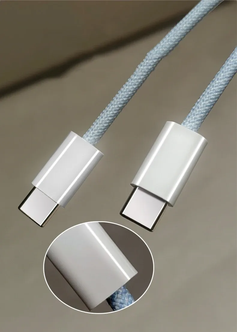 Câble USB-C vu sous un autre angle