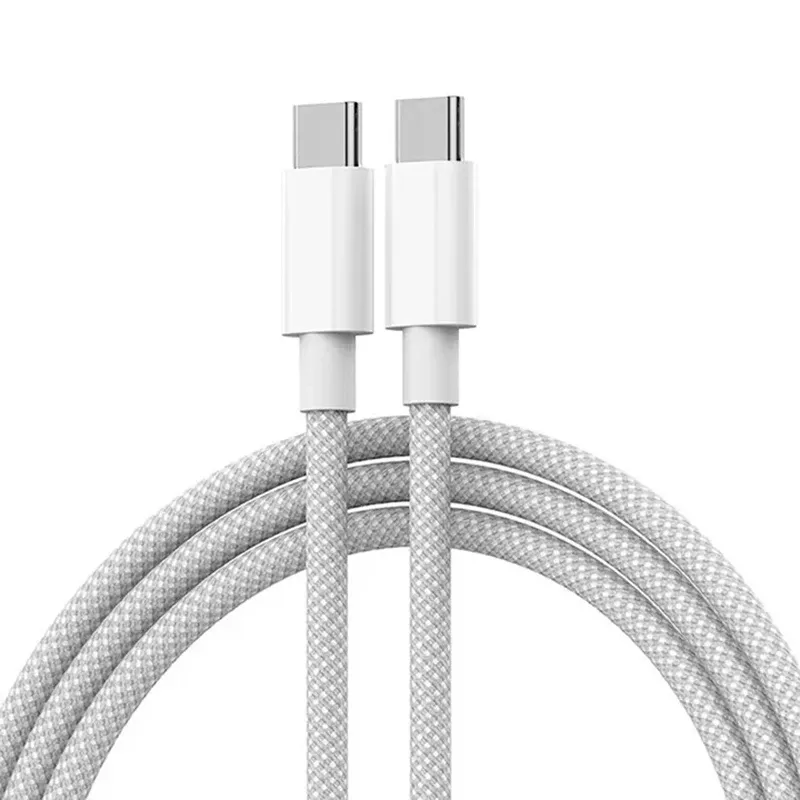 Câble USB-C vers USB-C tressé pour Apple iPhone 15, charge rapide PD 60 W, compatible Huawei, Xiaomi et Samsung 10