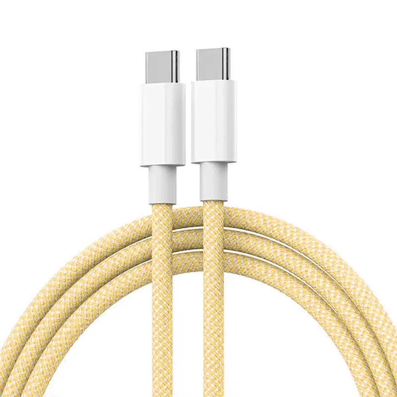 Câble USB-C vers USB-C tressé pour Apple iPhone 15, charge rapide PD 60 W, compatible Huawei, Xiaomi et Samsung 8