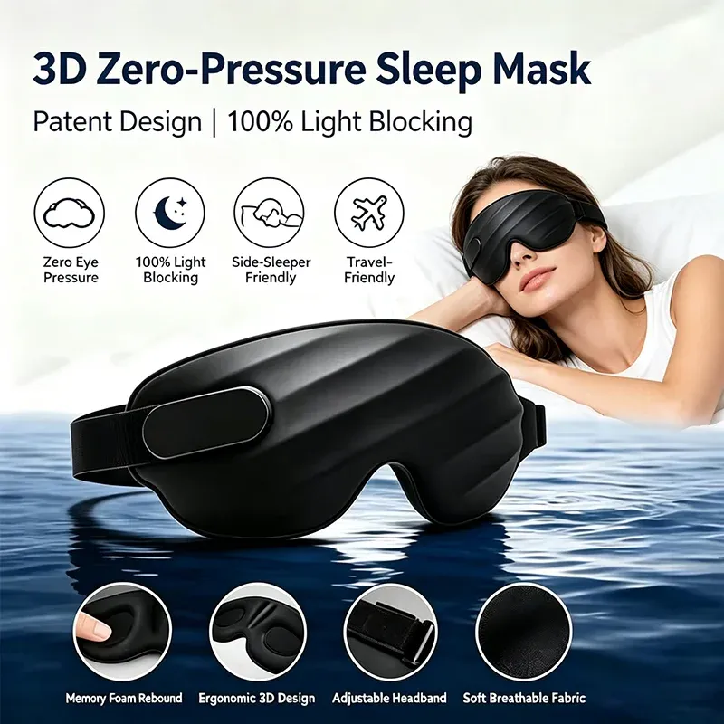 Masque de sommeil 3D, vue de détail