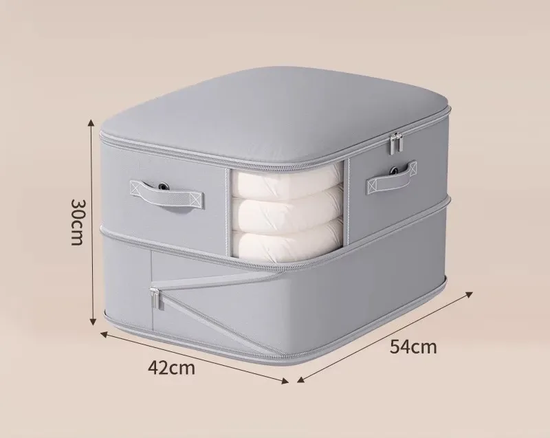Sac de rangement sous vide grande capacité, pliable et extensible, pour vêtements, couettes et oreillers 7