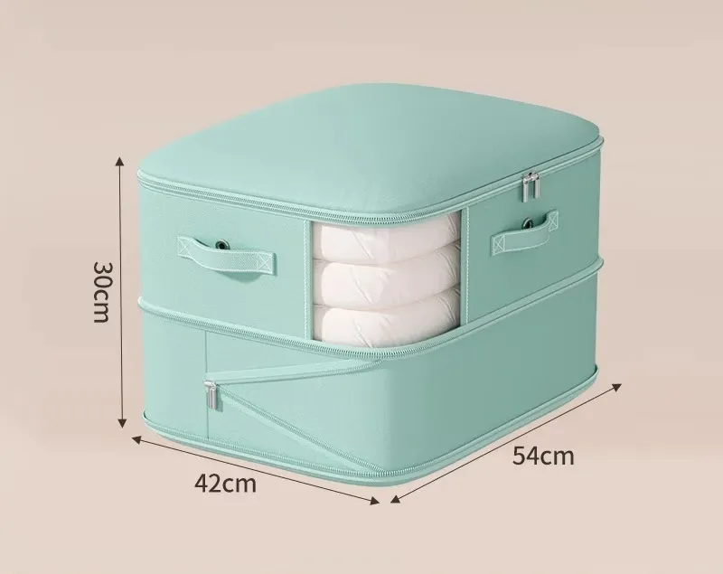 Sac de rangement sous vide grande capacité, pliable et extensible, pour vêtements, couettes et oreillers 8