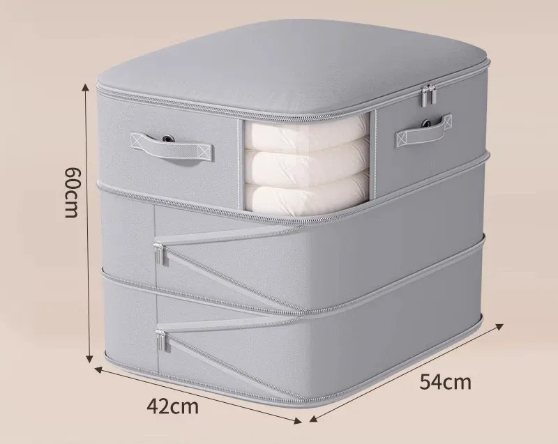 Sac de rangement sous vide grande capacité, pliable et extensible, pour vêtements, couettes et oreillers 11